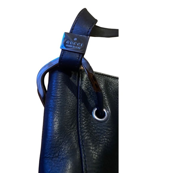 Gucci Black Leather Shoulder Bag - Black - Picture 5 of 14